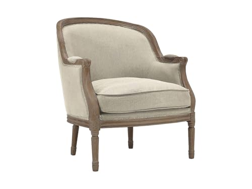 Vente-unique-Sessel Barock - Stoff - Beige - Alienor