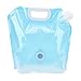 Baxnore Foldable Water Storage Bag Large Capacity Leakproof Thickened Strong Load Bearing Lightweight Camping Water Container with Valve for Outdoor Activities 5L 2pcs