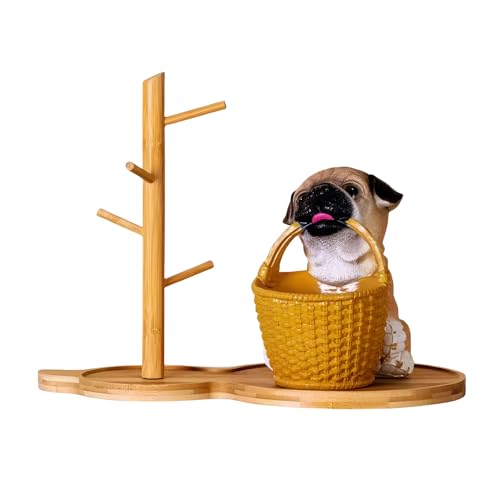 かわいい犬の装飾用オーナメント置物置物の装飾アート誕生日プレゼント ク リエイティブ 飾り 鍵置き 小物収納 眼鏡 リモコン 化粧品 小物収納 多機能収納クリスマス/ハロウィン/ご誕生日/結婚式/バレンタインデー/記念日/卒業式/感謝祭 クリエイティブ贈り