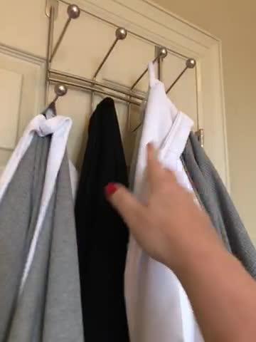 Dorman Over The Door Double Hook - Bronze Finish Clothing Coat Hanger No Installation