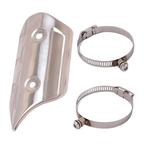 Escudo térmico para pierna de moto y protector de cola de escape para seguridad en ruta