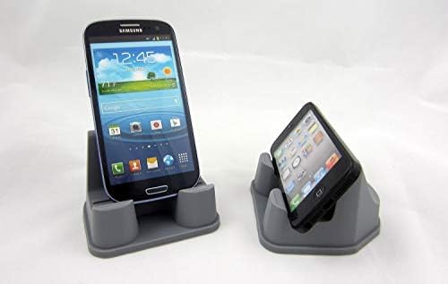 PhoneProp - Universal Fit Soft Flexible Smartphone Stand - Durable FDA High Grade Silicone - Color Gray
