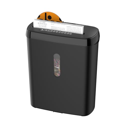 Image of Paper Shredder for Home,10-Sheet Strip Cut,12 L Basket,P-2 Security Level,Shred CD & Credit Card Shredders for Home Use