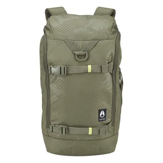 NIXON Hauler 25L Backpack - Olive Dot Camo - Made with REPREVE® Our Ocean™ and REPREVE® recycled plastics.