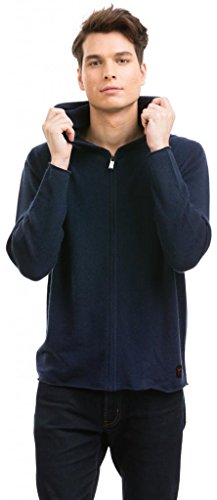 Citizen Cashmere Zip Up Hoodie for Men - Long Sleeve Hoodies (Small, Navy) 42 102-03-01