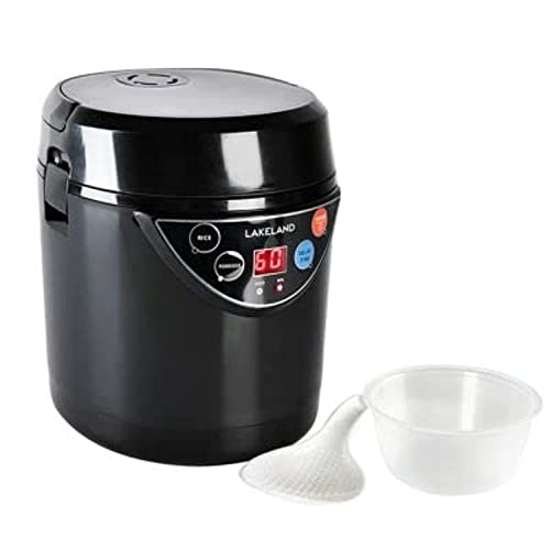 Lakeland 2 Portion Mini Electric Rice Cooker – 500ml Non-Stick Pan White Or Brown Rice & Porridge