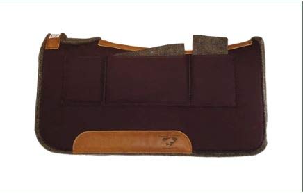 Diamond Wool Contoured Pressure Relief Turquoise Western Shim Saddle Pad Size 32x32 and 1