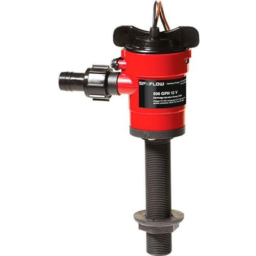 Johnson Pump 28703 Aerating Pump 750 GPH Straight, red