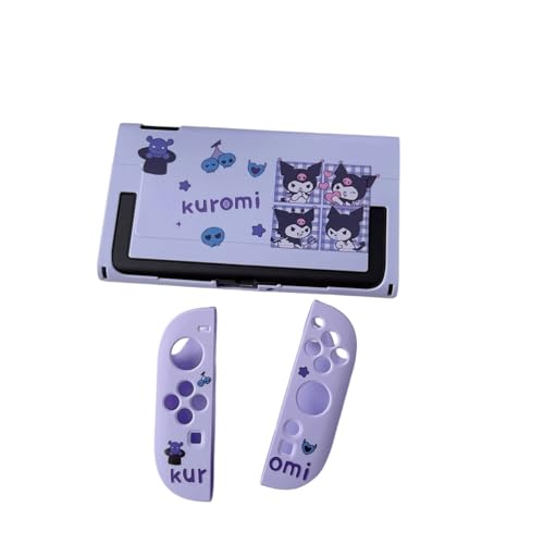 スイッチ2対応 カバー For Switch2 ゲームケース 可愛い アニメキャラクター TPU製 分体式 本体 グリップ 保護ケース 全面保護 キズ防止 滑り止め アクセサリー +4*親指キャップ (Switch-2,A7)