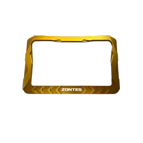 Para ZONTES 368G Protector de pantalla LCD para motocicleta, marco protector de aleación de aluminio (oro)