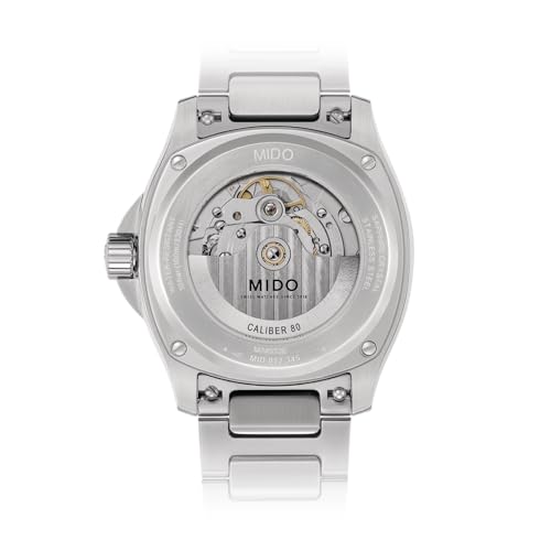 Image of MIDO Multifort TV Big Date - Swiss Automatic Watch for Men - 40mm Case with Transparent Caseback