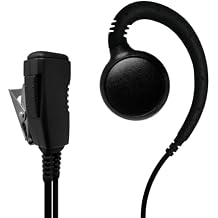 SHEEPDOG MICROPHONES Swivel Earloop Earpiece Microphone, Compatible with Motorola CLP1010e CLP1080e, Commercial-Grade