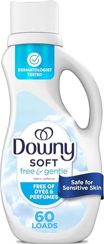 Downy Free & Gentle Liquid Fabric Softener, 44 fl oz, 60 Loads, Hypoallergenic, Sensitive Skin...