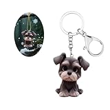 carniee portachiavi cane animali portachiavi acrilico ciondolo carino ciondolo clip su fascino gioielli animali personalizzato regalo regalo donna uomo resistente & duraturo multicolore a