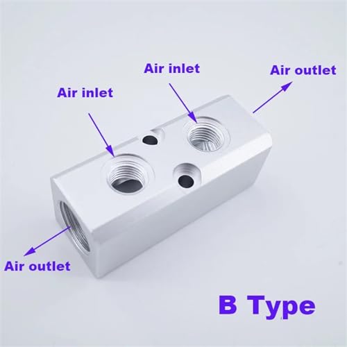 Accesorios de tubería multilínea recta para distribución de aire comprimido tipo B 4