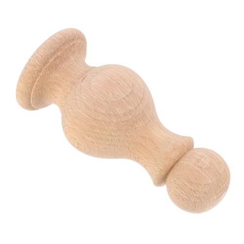 HANABASS Wooden Finial for Furniture Solid Decorative Roman Column Topper for Classical European Interiors Versatile Indoor Decor