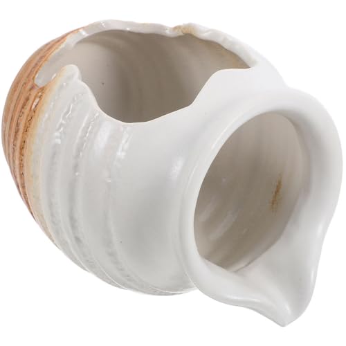 KONTONTY Keramik Brunnen Wasserspiel Für Garten Und Balkon Dekorativer Tontopf Wasserfall Ohne Pumpe Zirkulierender Wasserfluss Für Teich Und Aquarium...