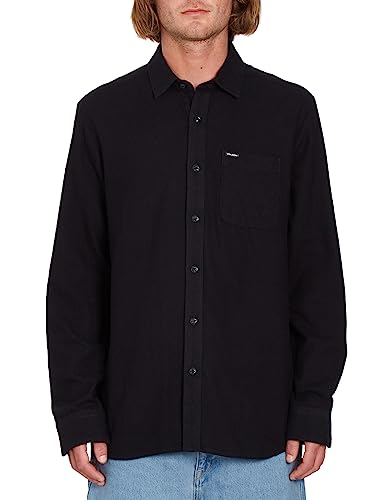 Volcom Mens Caden Solid Long Sleeve Button Down Shirt