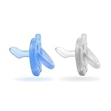 SUAVINEX 307297 SMOOTHIE SX PRO Schnuller zum Schlafen, aus Silikon für Babys, 0-6 Monate, Schnuller mit anatomischem Saugnapf, weich und flexibel, geeignet zum Schlafen, Farbe Blau