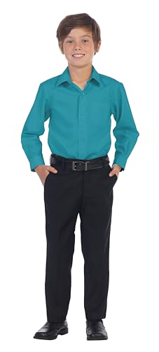 Image of Gioberti Boys Long Sleeve Solid Dress Shirt