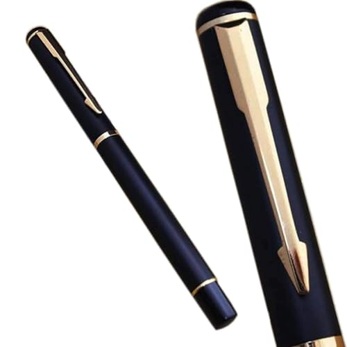 Image of VANCHER Personalised Ballpoint Pen - Custom Engraved Metal Pen with Blue Ink | Sleek & Durable Writing Pen | Elegant Gift for Professionals, Office, School & Events (Design 3)