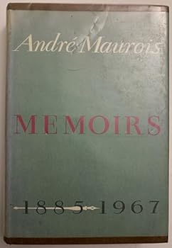 Hardcover Andre Maurois: Memoirs 1885-1967 (First Edition) Book