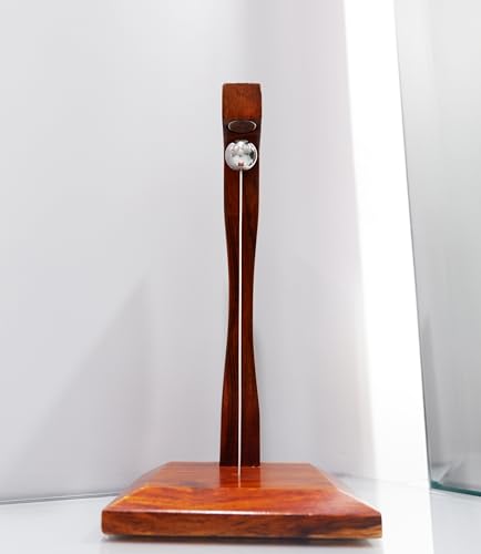 Image of Diwali Gift Tensegrity New Year Gift for Home & Office Decor, Made with Solid Wood, Anti-Gravity, Magnetic Floating Ball, Table Top, Vintage Brown Surface