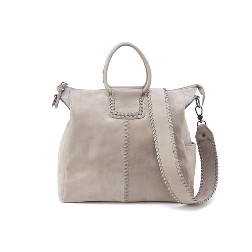 Image of HOBO Sheila Large Leather Satchel, Crossbody Bag for Women with Top Handle