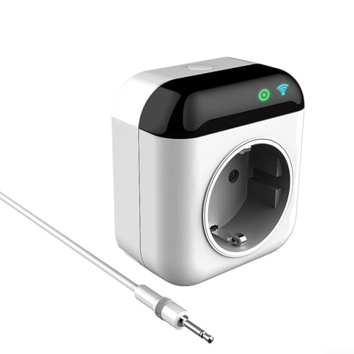 Enchufe de termostato digital, APP control remoto de temperatura, termostato WiFi, para asistente y Alexa
