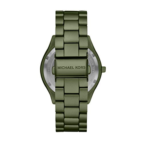 Image of Michael Kors Women's Quartz Watch with Metal Strap, Green, 20 (Model: MK4526)