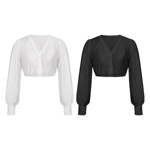 Camisa corta tradicional bávara cómoda para evitar rozaduras debajo del dirndl 5