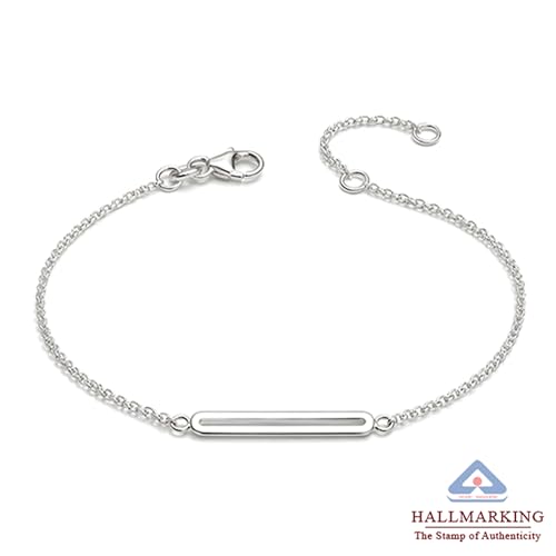 Image of TRUESILVER ACPL 925 Sterling Silver Bracelet for Women & Girls | BIS Hallmarked Cubic Zirconia Mother of Pearl Heart & Circle Bracelets Gift for Wedding Anniversary Birthday