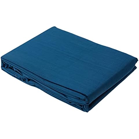 Drap Plat Douceur d'Intérieur Lina Bleu Nuit Cover