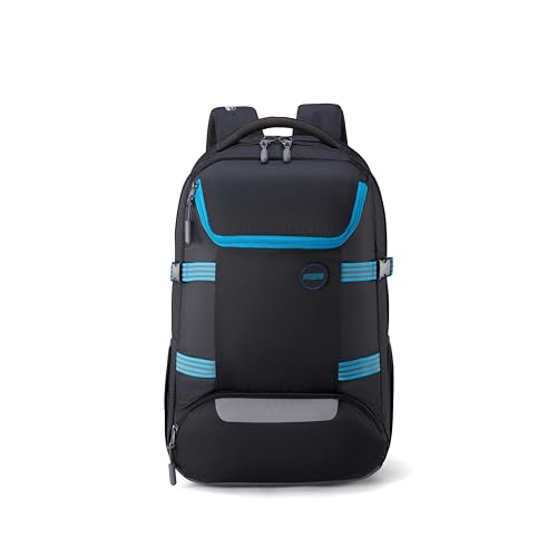 Image of American Tourister Magna Pace | 40 Ltrs | 2 Compartments | Bottle Pocket | Ergonomic Padded Back Panel & Shoulder Straps | Outdoor Laptop Backpack | 1 Year International Warranty | Black