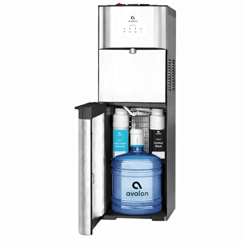 Image of Avalon Bottom Loading Water Cooler Water Dispenser with Filtration - 3 Temperature Settings - Hot, Cold & Room Water, Durable Stainless Steel Construction - UL Listed NSF Approved