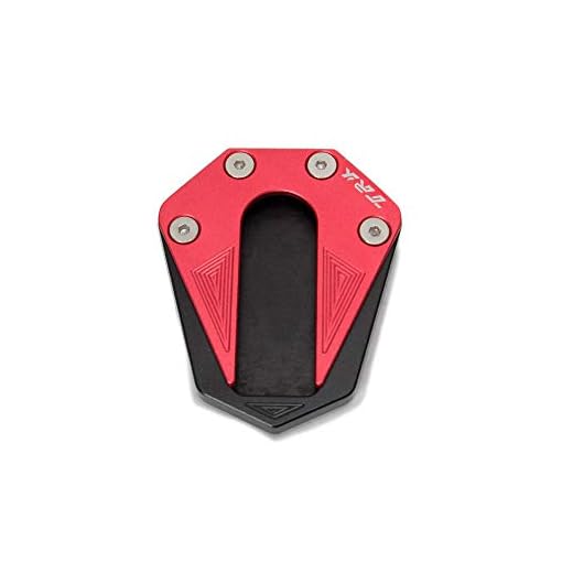 Festnight Kickstand Placa Pad Accesorios de la Motocicleta Pie Soporte Lateral Ampliación Ampliación CNC Aluminio para Benelli TRK 502 2017-2018