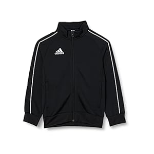 adidas Core 18 Duffle-Coat Veste Mens, Black/White, XS