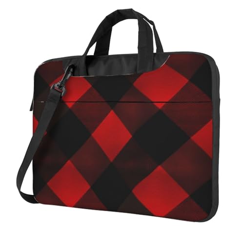 Sac ordinateur portable étanche contre la pluie, sacoche écossaise anti-rayures mixte