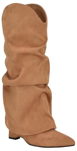 NINE WEST Amazin, Bota a la Altura de la Pantorrilla Mujer, Cognac 120, 36 EU