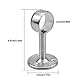 HQdeal 2 Stück Edelstahl Rundrohr-Halterung, Stangen Flansch Set, Kleiderschrank Stangenhalter Kleiderstange Stangenhalterung Spurstangenkopf Halterung mit Schrauben (25mm)