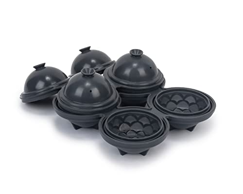 W&P Design Petal Ice Tray, Perfect Etched Spheres, Slow Melting for Whiskey and Cocktails, Food Grade Premium Silicone, Dishwasher Safe, BPA Free (WP-ICE-PET-CH) - Image 4