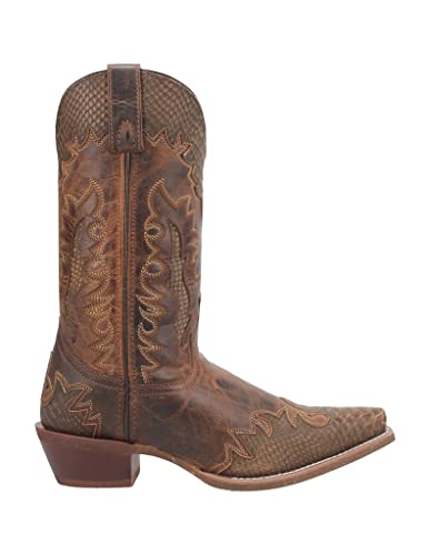 Laredo Tan Lexington Men's 12 inch Snip Toe Western Boots 685483