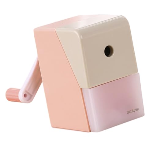 Sacapuntas manual con contenedor de alimentación automática en 2 engranajes de grosor ajustable para niños, artistas, estudiantes, oficina