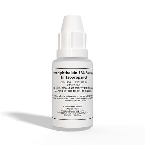 Phenolphthalein Indicator 2oz Dropper Bottle