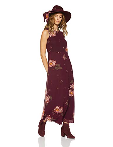 Styleville.In Women's Skater Maxi Dress (Sdrf501277_Magenta_S)