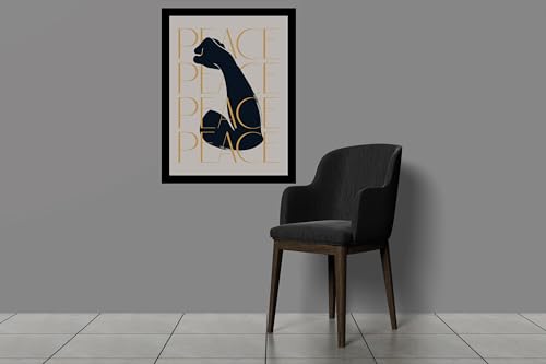 Image of BLINKART Trendy Abstract Wall Art Painting Print Design | Aesthetic Wall Decor Photo Artwork Frame Decoration Hanging For Home Bedroom Living Room Office Wall Decor | T068 | 13x10 Inches
