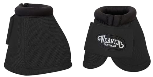 Botas de campana sin giro para evitar lesiones por alcance en caballos con Weaver Leather S negro