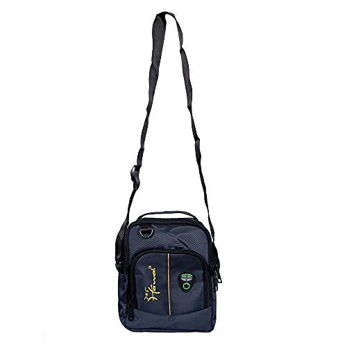 Image of Hawai PVC Coated Water Resistant Polyester Nylon Casual Sling Messenger Side Bag for Office College Outdoor Travel Daytrip-PUBWC1 for Men Women