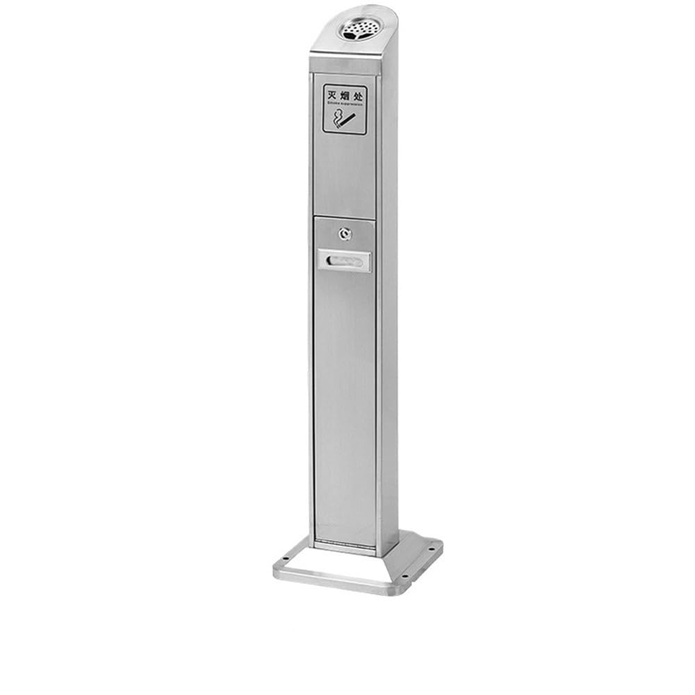 Stand ashtray Floor Standing Ash Column Cigarette Extinguishing Bucket Butt Collection Stainless Steel Outdoor Pillar