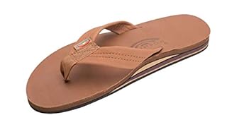 classic tan brown rainbow sandals